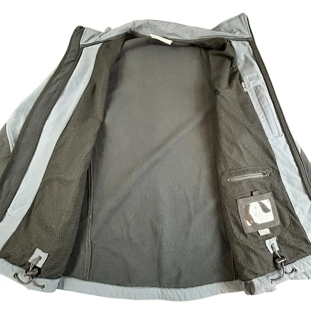 Tresspass Men Jacket Size XL Bluish Gray Softshell Waterproof Windproof Outdoors